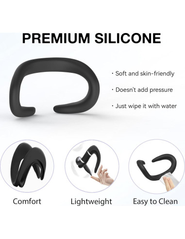 Cubierta Facial de Silicona APEXINNO para Meta Quest 3 - Comodidad y Resistencia al Sudor