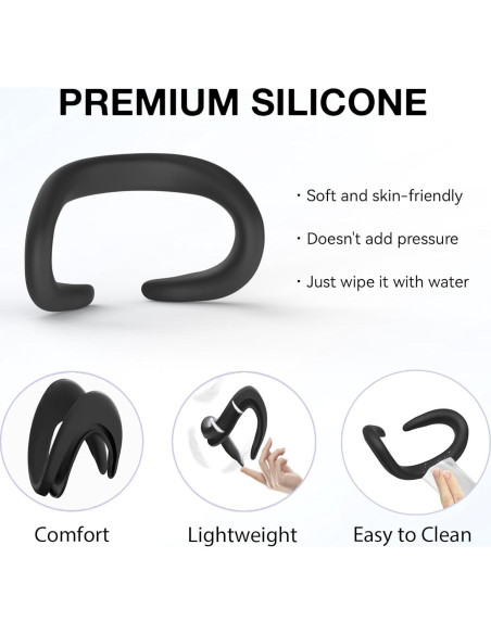 Cubierta Facial de Silicona APEXINNO para Meta Quest 3 - Comodidad y Resistencia al Sudor