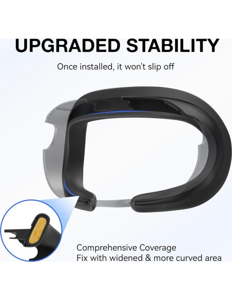 Cubierta Facial de Silicona APEXINNO para Meta Quest 3 - Comodidad y Resistencia al Sudor