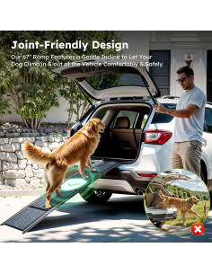 Rampa Plegable para Perros CWAWZ 170 cm Antideslizante 2