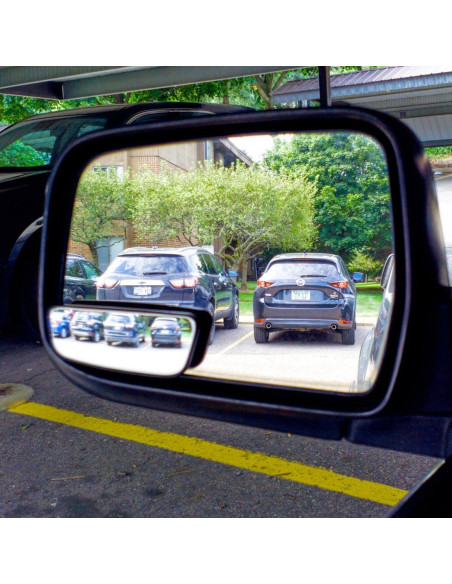 Espejo de Punto Ciego Ampper Am-BSM1001, 2 Piezas, HD Convexo