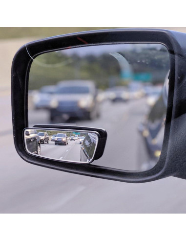 Espejo de Punto Ciego Ampper Am-BSM1001, 2 Piezas, HD Convexo