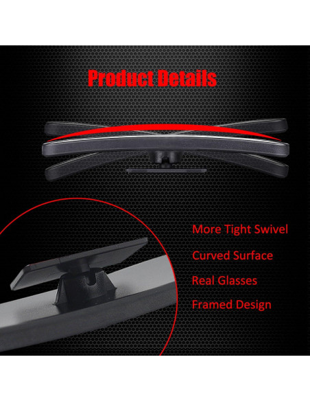 Espejo de Punto Ciego Ampper Am-BSM1001, 2 Piezas, HD Convexo