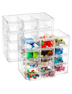 Organizador de Escritorio YOUEON 2 Paquete con 12 Cajones