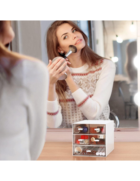 Organizador de Escritorio LETURE con 5 Cajones Blanco