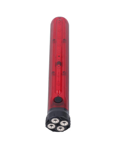 Baton de Seguridad Vial LED Focket con Luz Roja y Base Magnética