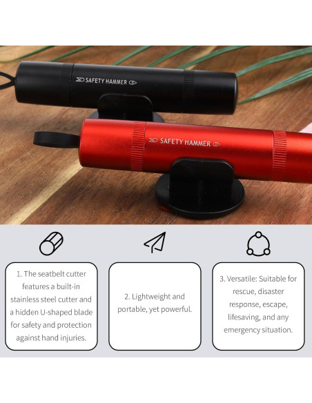 Herramienta de Escape de Coche Penitue F35025 2 en 1 Martillo y Cortador