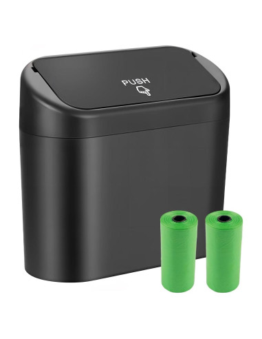 Cubo de Basura para Auto YGDMD con Tapa y Luz - 6L