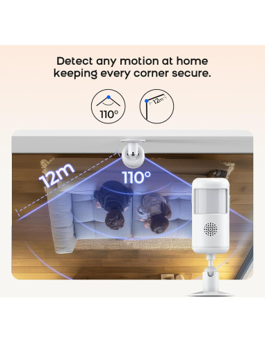 Sistema de Alarma Inalámbrico PGST con Control Remoto y App