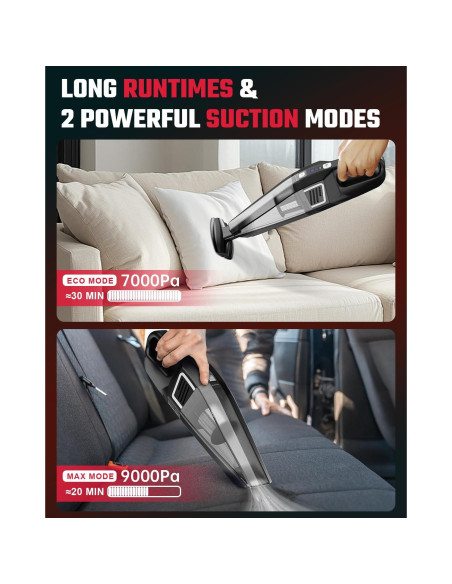 Aspiradora de Mano Inalámbrica Evekas SV16 9000PA Carga Rápida Aspiradora de Mano Inalámbrica Evekas SV16 9000PA Carga Rápida