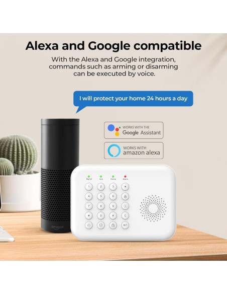 Sistema de Alarma Inalámbrico PGST con Control Remoto y App