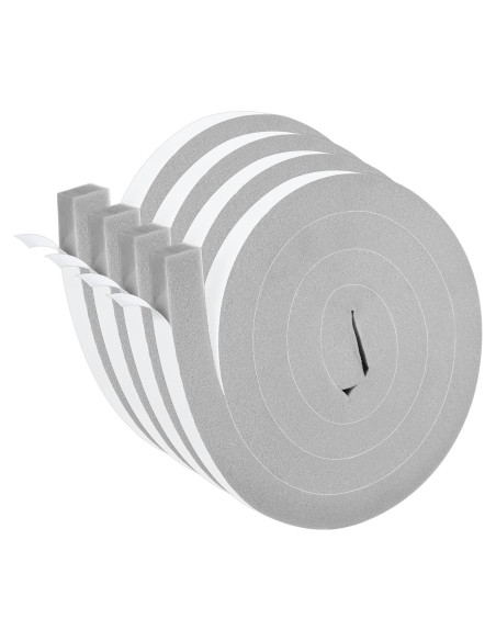 4 Rollos Sello de Espuma Aislante Josojoou 2m Gris