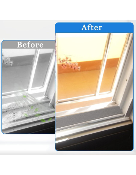 4 Rollos Sello de Espuma Aislante Josojoou 2m Gris