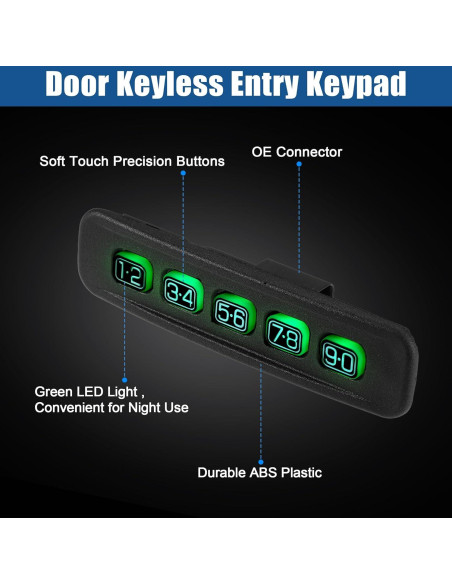 Teclado de Entrada Sin Llave X AUTOHAUX para Ford 2005-2010