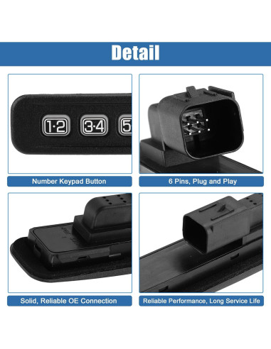Teclado de Entrada Sin Llave X AUTOHAUX para Ford 2005-2010