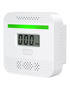 Detector de Monóxido de Carbono REBANDACE Mini Portátil Blanco