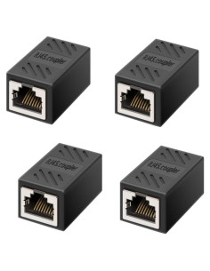 Acoplador RJ45 Hembra a Hembra YuRui para Cat7/Cat6/Cat5e - 4 Pcs