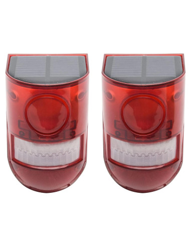 Alarma Solar de Movimiento TLPCRKI IP65 110dB 2Pack LED