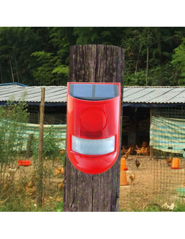 Alarma Solar de Movimiento TLPCRKI IP65 110dB 2Pack LED