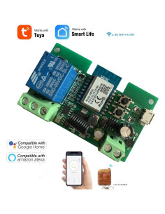 Módulo Relé Inteligente WiFi 12V Tuya para Hogar - Control Remoto 2