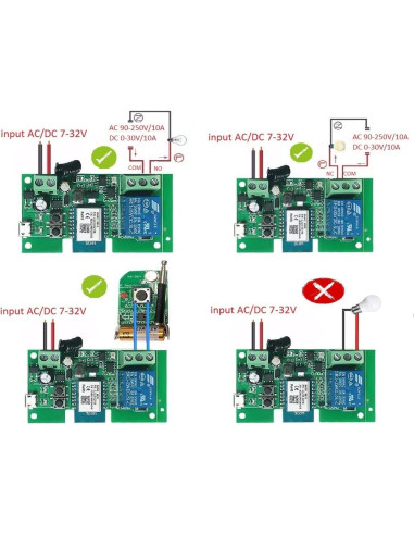 Módulo Relé Inteligente WiFi 12V Tuya para Hogar - Control Remoto