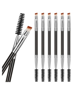 6 Piezas Cepillo de Cejas Dúo Boao Angulado Mini 14 cm