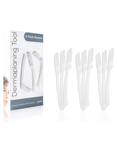 Kit de Dermaplaning Jasclair - 9 Herramientas para Afeitado Facial