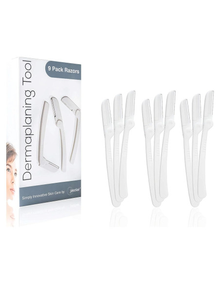 Kit de Dermaplaning Jasclair - 9 Herramientas para Afeitado Facial