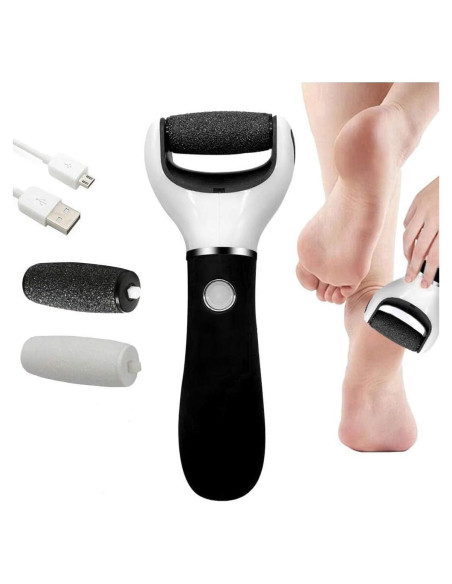 Lima Eléctrica para Pies BOMPOW Removedor de Piel Dura Negro