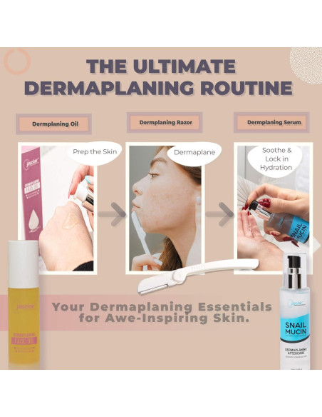 Kit de Dermaplaning Jasclair - 9 Herramientas para Afeitado Facial