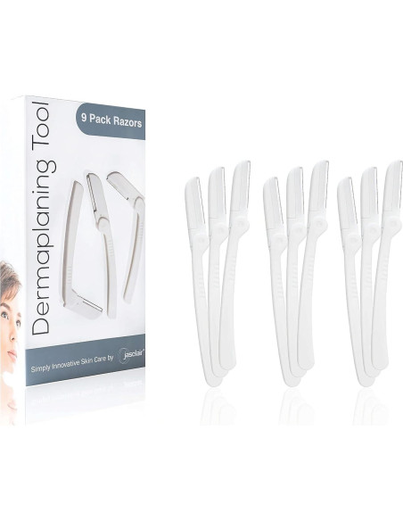 Kit de Dermaplaning Jasclair - 9 Herramientas para Afeitado Facial