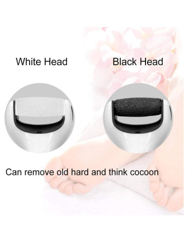 Lima Eléctrica para Pies BOMPOW Removedor de Piel Dura Negro