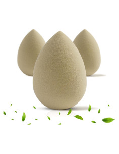 Esponja de Belleza Ecológica Bumfuzzle - 3 Unidades Beige
