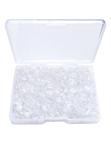 Respaldos de Aretes de Silicona TTSAM 300PCS Transparentes Suaves