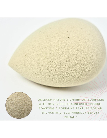 Esponja de Belleza Ecológica Bumfuzzle - 3 Unidades Beige