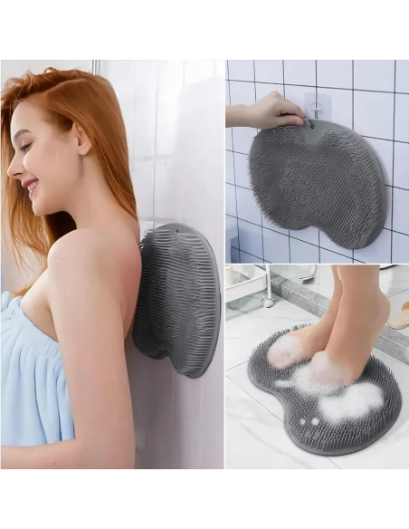 Alfombrilla Exfoliante de Silicona para Pies y Espalda - Genérico