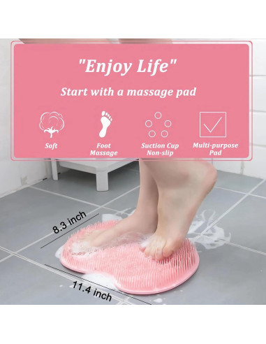 Alfombrilla Exfoliante de Silicona para Pies y Espalda - Genérico