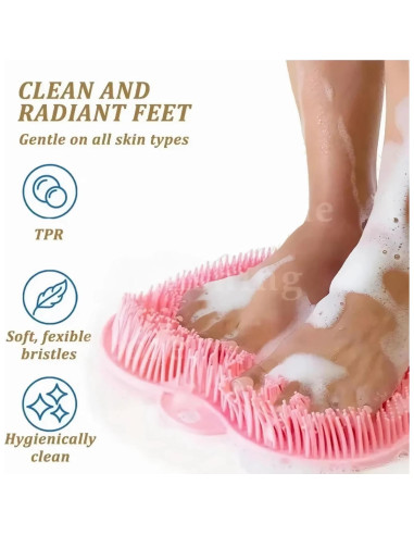 Alfombrilla Exfoliante de Silicona para Pies y Espalda - Genérico