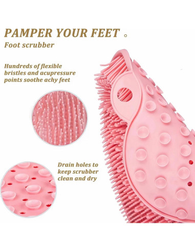 Alfombrilla Exfoliante de Silicona para Pies y Espalda - Genérico