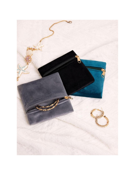 3 Bolsas de Joyería de Terciopelo WSXBAGY Azul 10x10cm 3 Bolsas de Joyería de Terciopelo WSXBAGY Azul 10x10cm