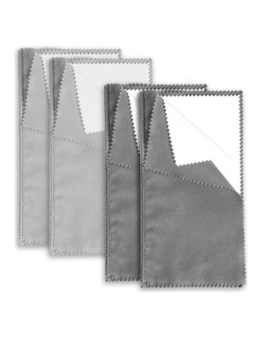 Paños de Pulido de Joyería TOYMIS 4 Piezas 20x20cm