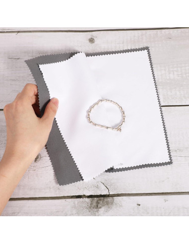 Paños de Pulido de Joyería TOYMIS 4 Piezas 20x20cm