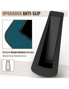 Topes de Puerta de Goma Crosize - 5 Paquete Antideslizante Negro 2