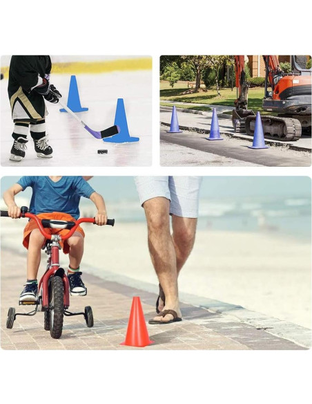 20 Conos de Agilidad Plástico Baaxxango 17.78 cm 5 Colores