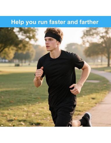 8 Cintas Deportivas Bneykrir para Hombres - Absorbentes y Cómodas