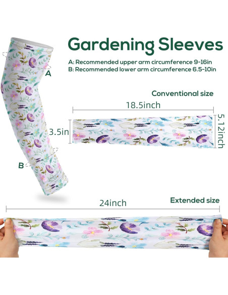 Mangas de Jardinería YUNVI Protección Solar 45-61 cm Unisex