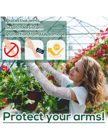 Mangas de Jardinería YUNVI Protección Solar 45-61 cm Unisex