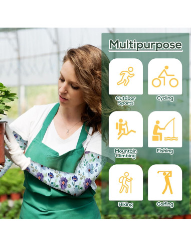 Mangas de Jardinería YUNVI Protección Solar 45-61 cm Unisex