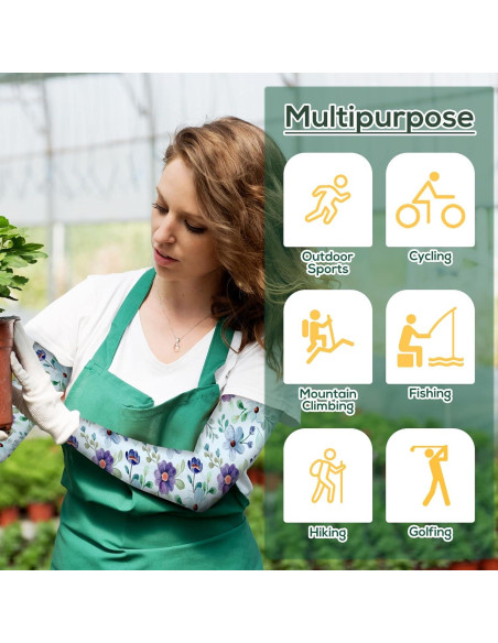 Mangas de Jardinería YUNVI Protección Solar 45-61 cm Unisex