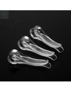 100 Clips de Plástico Transparente en Forma de U Xinjincang 2